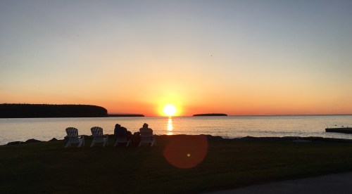 Sunset over Nicolet Bay